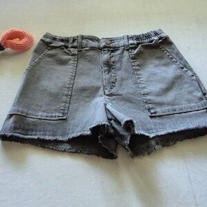 O'NEILL WOMEN'S DENIM CASUAL SHORTS COLOR GREY  SIZE S.